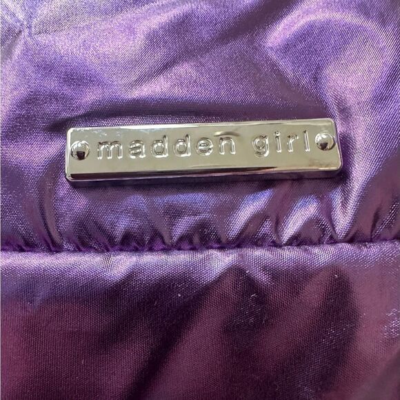 Madden Girl purple parachute, ruched backpack. - Picture 2 of 9